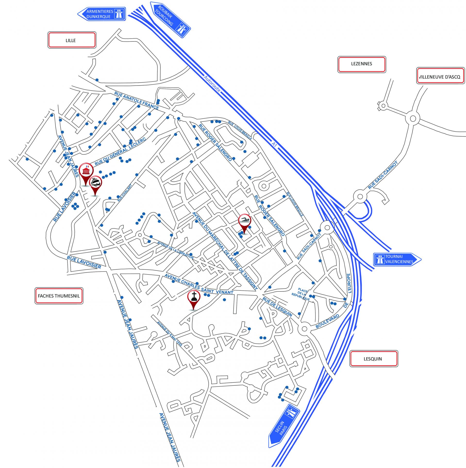 Les places à mobilité réduite